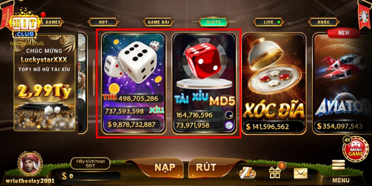 Giới thiệu game Tài Xỉu online tại cổng game Hitclub