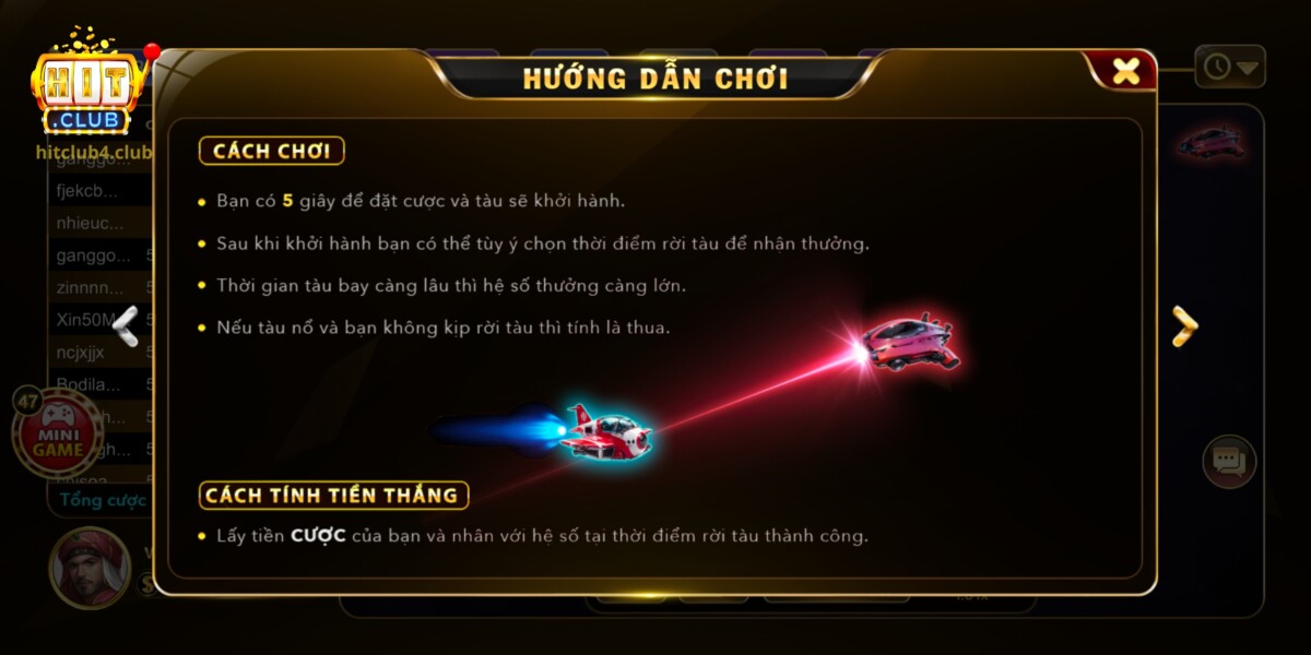 Luật chơi game Aviator tại cổng game Hitclub